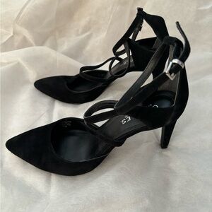 Charles by Charles & David Suede Ankle Strap Heels